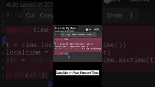 Find Current Time,Date, Month,Year || Python Program 💻