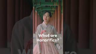 Korean Honorifics   한국어 존댓말_Korean Language #shorts