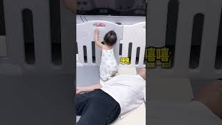 爸爸假装晕倒测试小葵的反应 #baby #宝宝 #嬰兒 #funny #萌娃 #cute