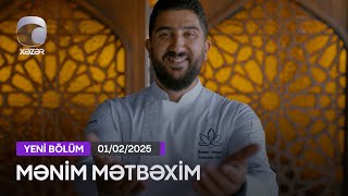 Mənim Mətbəxim - (Rukkola salatı, Dana ətindən yahnis, Zəfəranlı düyü, Meyvəli rulet)  01.02.2025