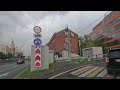 driving in moscow in cloudy weather 4k uhd