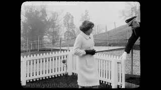November 22, 1965 - Mrs. Eunice Shriver visits her brother's, John F. Kennedy, grave, Arlington, VA.