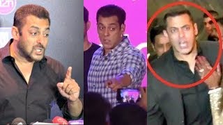 All Moments When Salman Khan Got ANGRY On Media | Salman Khan FIGHT With Media