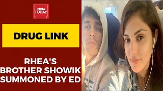 Rhea Chakraborty's Brother Showik Summoned By ED On Alleged Drug Link