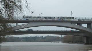 Le tramway nantais franchit enfin l'Erdre ! Premiers essais jusqu'à Babinière.