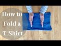 How to fold a T-shirt / Konmari method / Folding for all the Family (Fold with me)