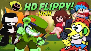 Friday Night Funkin HD FLIPPY vs HD UGH + HD Week 5... FNF Mods #51