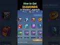 How to Get Diamonds in Mobile Legends #shorts #mobilelegends