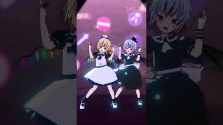 【東方MMD】III｜黒レミリア＆白フランちゃん #Shorts