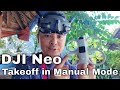 DJI Neo // Takeoff in Manual Mode // Setup Manual Mode in Goggles