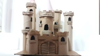 How to make a fairytale castle with cardboard "cartón"