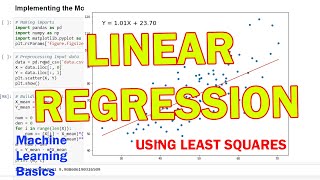 Linear Regression using Least Squares in Python - Machine Learning basics