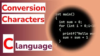 C programming: Conversion characters