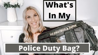 WHAT’S IN MY DUTY BAG? | FEMALE POLICE OFFICER IN 2021 | DUTY BAG SET UP | COP MOM | MELISSA MARIE