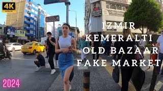 IZMIR 4K WALKING TOUR | KEMERALTI OLD MARKET | MAY 2024