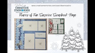 Flurry of Fun Surprise Scrapbook Page with Creative Memories Collections!