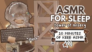 roblox keyboard asmr 🌙 10 MINUTES OF TOWER OF MISERY *satisfying*