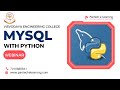 MYSQL WITH PYTHON #pantechelearning #onlinewebianar