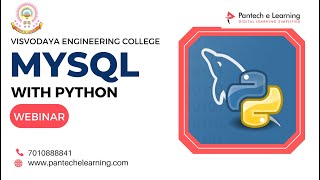 MYSQL WITH PYTHON #pantechelearning #onlinewebianar