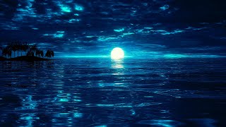 Peaceful Night | Deep Sleep Music 528Hz | Calm Ocean Waves For Sleeping | Sleep Meditation Music