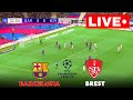 🔴LIVE: Barcelona vs Brest I  Champions League 2024 | Match Streaming