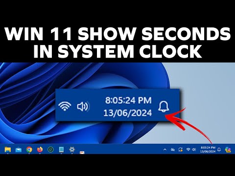 How to Show Seconds on the Clock in Windows 11