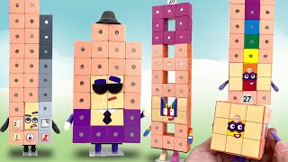 DIY Numberblocks Toys 26 to 29 - Magnetic Cubes Poseable Figures ||  Keiths Toy Box