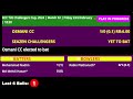 osmani cc vs seazen challengers match 52 live scores kcc t20 challengers cup 2024 stream updates