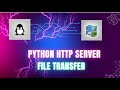 (Python HTTP Server) How to transfer file from Kali to Windows | Ethical Hacking Essentials