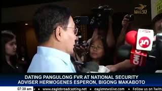 Dating Pangulong Fidel Ramos at National Security Adviser Hermogenes Esperon, bigong makaboto