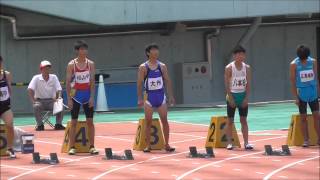 20140719 広島県中学陸上選手権大会 3年男子100m決勝