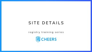 Site Details - CHEERS