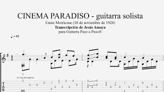 Cinema Paradiso Guitarra Solista Tablatura por Jesús Amaya...