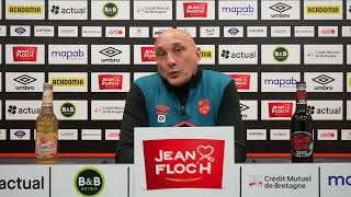 La conférence de presse d'Olivier Pantaloni avant Stade Lavallois - FC Lorient / Ligue 2 BKT / 24-25