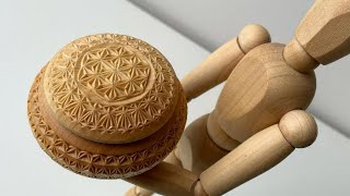 Zencarving | Chip carving of a small round box