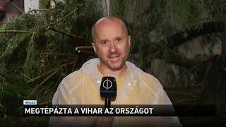 Hetihirmondóban időjaras jelentes , Megtépázta a vihar az országot Katasztrofális állapotokat