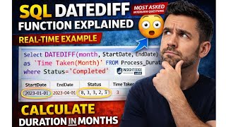 SQL DATEDIFF Function Explained with Real-Time Example | SQL Interview Question