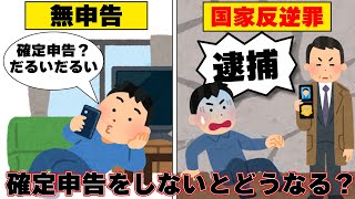 【世界一分かりやすく解説】 確定申告しないとどうなるのか？無視したらバレるのか？しなくてもいい人とは