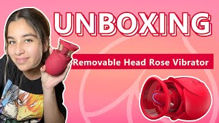 REMOVABLE HEAD ROSE VIBRATOR UNBOXING | THE BAD PEACH