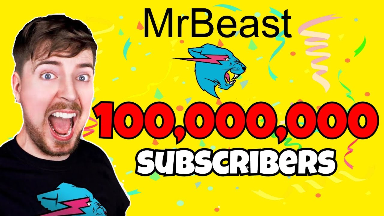 MR BEAST: Reaches 100 MILLIONS Subscribers (Emotional Speech) - YouTube