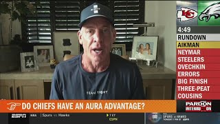 Pardon The Interruption | Troy Aikman \u0026 Wilbon discuss Chiefs aura advantage vs. Eagles in SB LIX