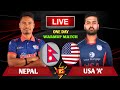 Nepal vs Usa T20i Live | Usa T20i Series Final Match LIVE SCORES & COMMENTARY | Nepal vs Usa Live