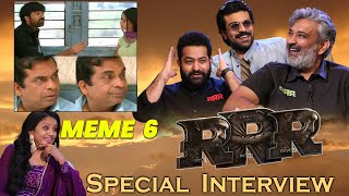 RRR HILARIOUS Memes Interview : MEME 6 | Anchor Suma | Jr Ntr | Ram Charan | Rajamouli | Tollywood