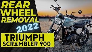 How-to Remove Rear Wheel On A Triumph Scrambler 900