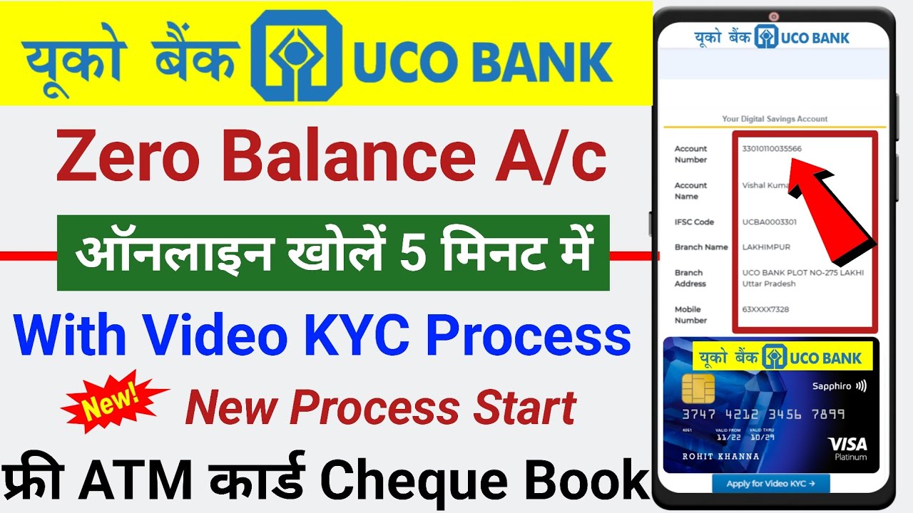 UCO Bank Me Zero Balance Account Online Kaise Khole | Uco Bank Zero ...