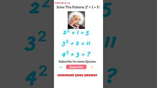 Solve This Pattern: 2² + 1 = 5! #pattern #shorts #iamdisterb