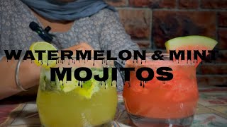 ਅੱਜ ਅਸੀ ਬਣਾਏ ਦੋ ਤਰਾ ਦੇ ਮੋਜਿਟੋ ਡਰਿੰਕ | ajj asi bnaye mint \u0026 watermelon mojito