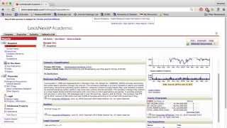 Finding Company Profiles in LexisNexis Academic