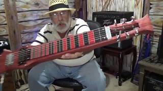 Custom 6 String lap Steel guitar Kountry Cuz #170