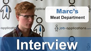 Marcs Interview - Meat Department Associate